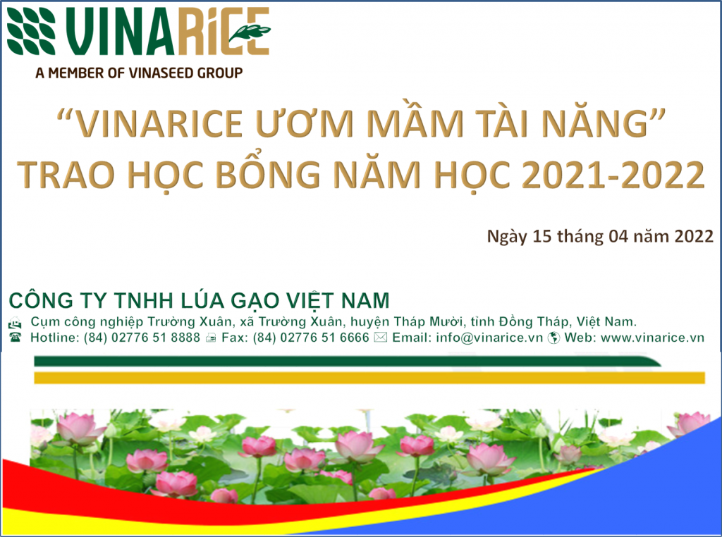 phông trao hoc bổng Vinarice 15-04-2022